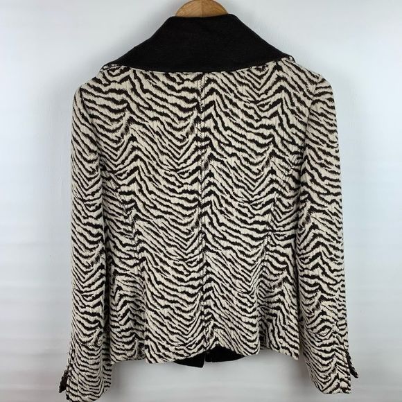Carlisle Zebra Striped Wool Blend Blazer - Picture 5 of 11